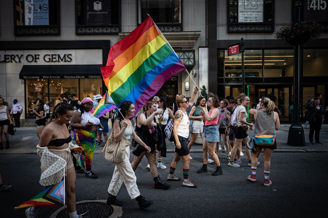 Scenes from the 2022 New York Dyke March.